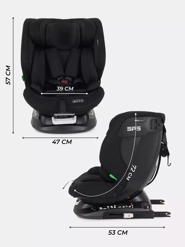 Автокресло Mowbaby Motion isofix (40-150 см) Black