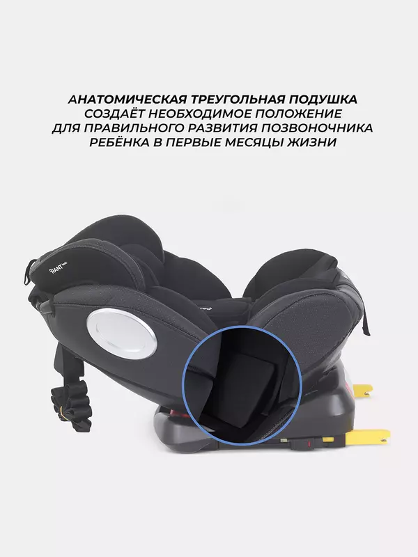 Автокресло Rant Basic Twist Pro Isofix 0/1/2/3 (0-36 кг) Black